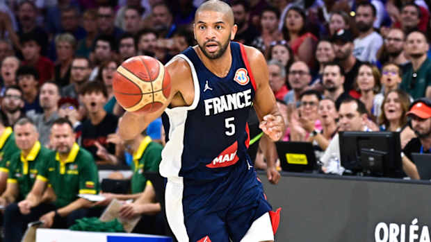 Nicolas Batum ( 5 - France ) - BASKET : France vs Lituanie - Amical - 09/08/2023 FedericoPestellini/Panoramic PUBLICATIONxNOTxINxFRAxBEL  